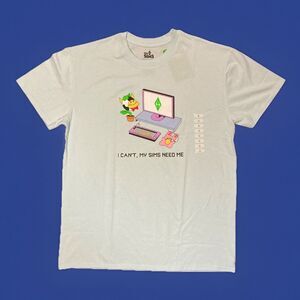 New! The Sims “I Can’t My Sims Need Me” Gamer Shirt Men’s Size Large